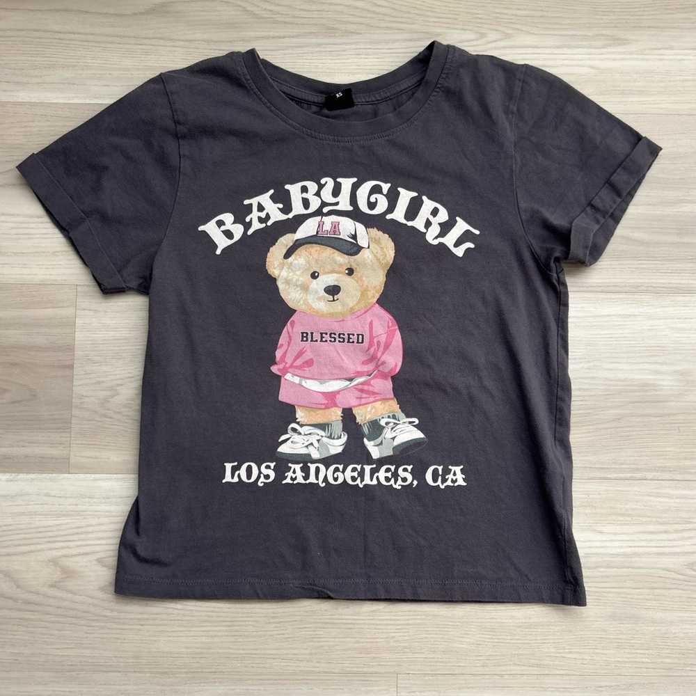 Babygirl Graphic Tee - Gray